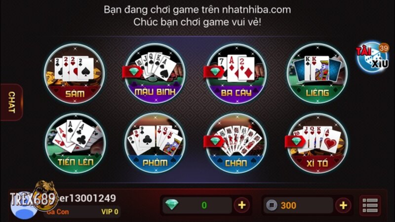 TREX689 Card Games - Baccarat and Basic Betting Options